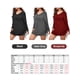 thumbnail image 2 of Vestido de manga larga para mujer con cordón con cuello en V y minivestido de talla grande Abanopi Vestido, 2 of 7