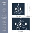 thumbnail image 3 of Dailycode Light Switch Plate Covers 2 Gang Wall Plate Plastics Outlet Covers for Kitchen Home Office Decor White Starry Christmas Tree, 3 of 8