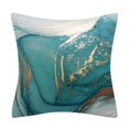 thumbnail image 4 of Juego de 4 fundas de almohada de color verde azulado y gris dorado, 4 of 5