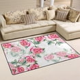 thumbnail image 2 of Coolnut Small Pink Roses Area Rug Pad - 31 x 20 inch - 100% Light Weight Polyester Fabric for Living - Bedroom, 2 of 6