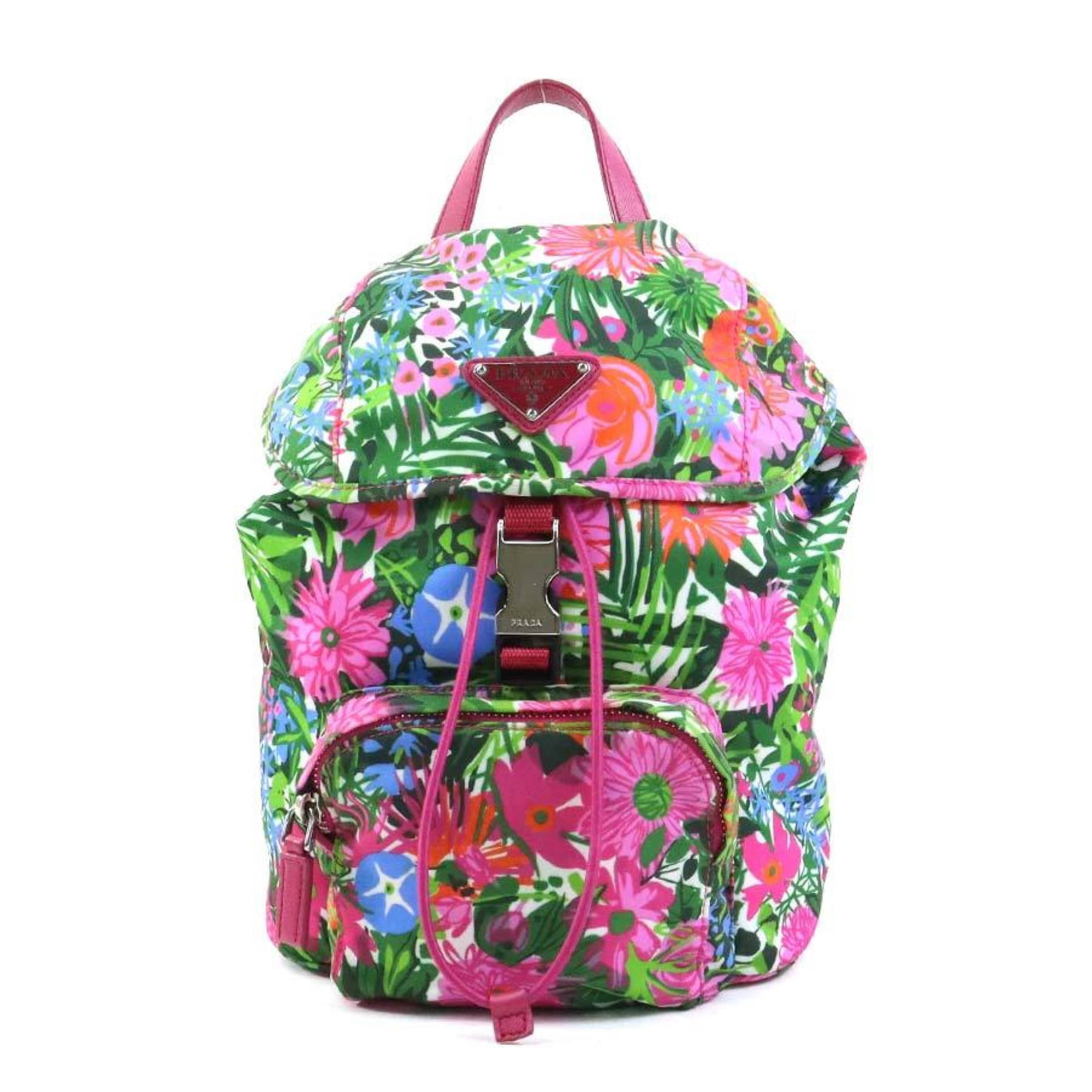 Pre-Owned PRADA Backpack Nylon Multicolor Women display picture 1