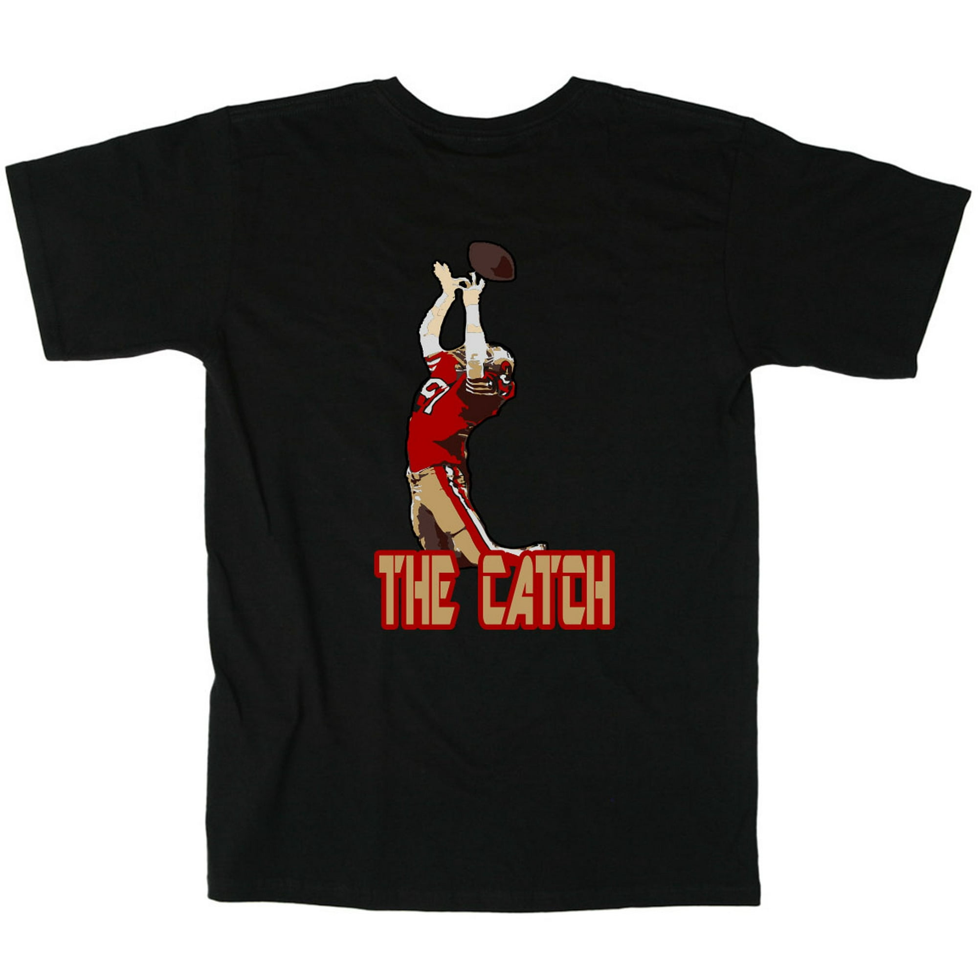 Shedd Shirts Black 49ers Dwight Clark The Catch T-Shirt Adult, Men's, Size: XL