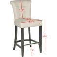 thumbnail image 6 of SAFAVIEH Addo Classic Glam Ring Counter Stool with Footrest, Biscuit Beige, 6 of 7