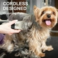 thumbnail image 3 of Dog Shaver Clipper with 8 Guard Comb Low Noise Rechargeable Electric Pet Hair Shaver Dog Clipper Trimmer Portable with Shears Brush Comb for Pets Dogs, 3 of 8