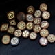 thumbnail image 2 of Pulsera de cuentas con incrustaciones de madera blanca de latón, accesorios de joyería, 2 of 5