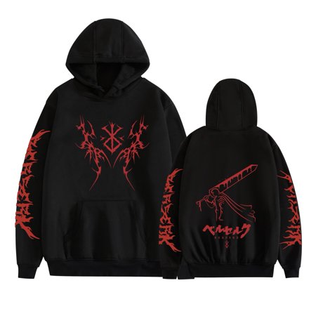Duoxingbao Hot selling Berserk comic print sweatshirt men's and women's hooded sweatshirt long sleeve shirt