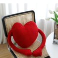 thumbnail image 3 of Heart-Shaped Plush Pillow with Hugging Arms Soft and Cozy Decorative Cushion for Home and Office Use, 3 of 4