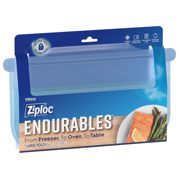 Ziploc® Endurables™ BPA Free Large Pouch, 8 cups, 64 fl oz