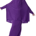 thumbnail image 4 of Vestidos musulmanes Abaya para niñas Vestidos Abaya para niños Vestido tipo túnica árabe Púrpura XL, 4 of 9