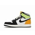 thumbnail image 2 of Jordan Kid's 1 Retro High White Black Volt University Gold Shoes, from StockX, 2 of 5