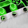 thumbnail image 4 of Manfei Futuristic Green Gamepad Curtains Pack of 2 (42x84 Each), Psychedelic Starry Sky Curtains Blackout, Teens Kids Boys Bedroom Curtains, Living Room Curtains Decor, 4 of 6