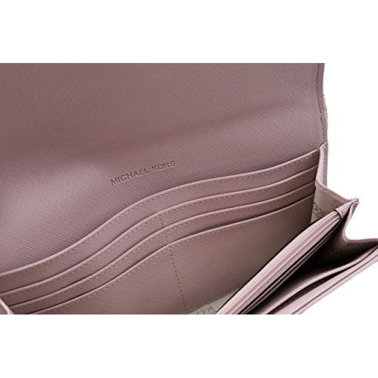 財布 Michael Kors FULTON FLAP CONTINENTAL Michael Kors Fulton Flap Continental Leather Wallet (Blossom