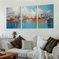 thumbnail image 2 of Nawypu  Large Abstract Canvas Wall Art  Print Decor for Living Room Bedroom Abstract Picture White Gray Artwork Moder Home Office Decoration 12''x16''X3 Panels, 2 of 4