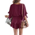thumbnail image 2 of Women Summer Romper with Ruffled Layered Beach Design, 2 of 4