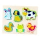 thumbnail image 1 of Rompecabezas de madera con colores y formas: juegos de desarrollo cognitivo para bebés y niños pequeños. Animal B, 1 of 9
