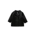 thumbnail image 1 of xiaxaixu Baby Woolen Coat with Plaid Pattern, Double Breasted Pocket, 1 of 4