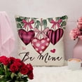 thumbnail image 5 of Valentine''s Day Pink Heart Decorative Throw Pillow Covers 18x18 Set of 4, All You Need is Love Hugs Kisses Cushion Case Decor, Be Mine Buffalo Plaid Anniversary Wedding Home Decoration for Sofa, 5 of 5