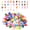 108pcs Mixed Letter Beads, variant on Wekvgz 1977pcs Clay Pony Beads Kit Set Bulk Making 64 Colors Plastic Letter Elastic String Jewelry Making Kit Friendship Bracelet Kits Kandi Beads DIY Birthday Crafts Gift for Girls 6x9mm