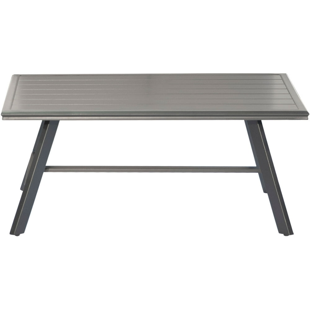 Hanover All Weather Commercial Grade Aluminum Slat Top Coffee Table 0100