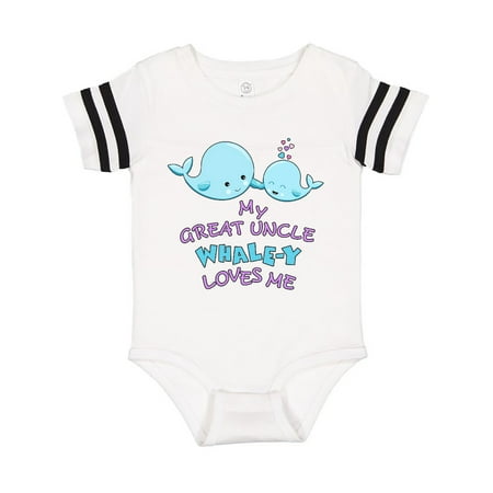

Inktastic My Great Uncle Whale-y Loves Me Gift Baby Boy or Baby Girl Bodysuit