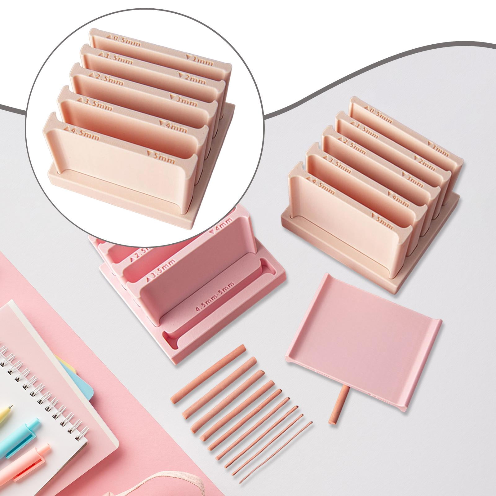Polymer Clay Strip Extruder Tool Double Sided with 5 Dies for DIY Crafting and Ceramics