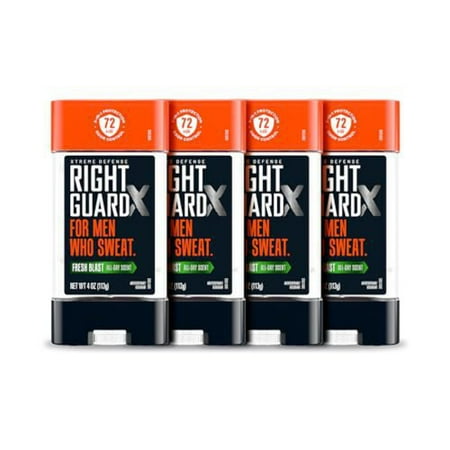 Right Guard Xtreme Defense Antiperspirant Deodorant Gel Fresh Blast 4 Ounce (Pack of 4)