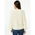 thumbnail image 3 of Free Assembly Women’s Shrunken Raglan Sweater with Long Sleeves, 3 of 6