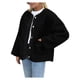 thumbnail image 3 of Abrigos de Invierno para Mujer, de Larga, con Botones, Chaquetas de Forro Suave, Ropa de Abrigo, Moda de Otoño Negro M, 3 of 9