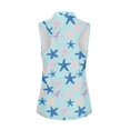 thumbnail image 2 of Whosucclay Starfish Sea Pattern Ladies Golf Shirts Workout Tank Tops for Women, Soft Breathable for Running Hiking Tennis, 2 of 8