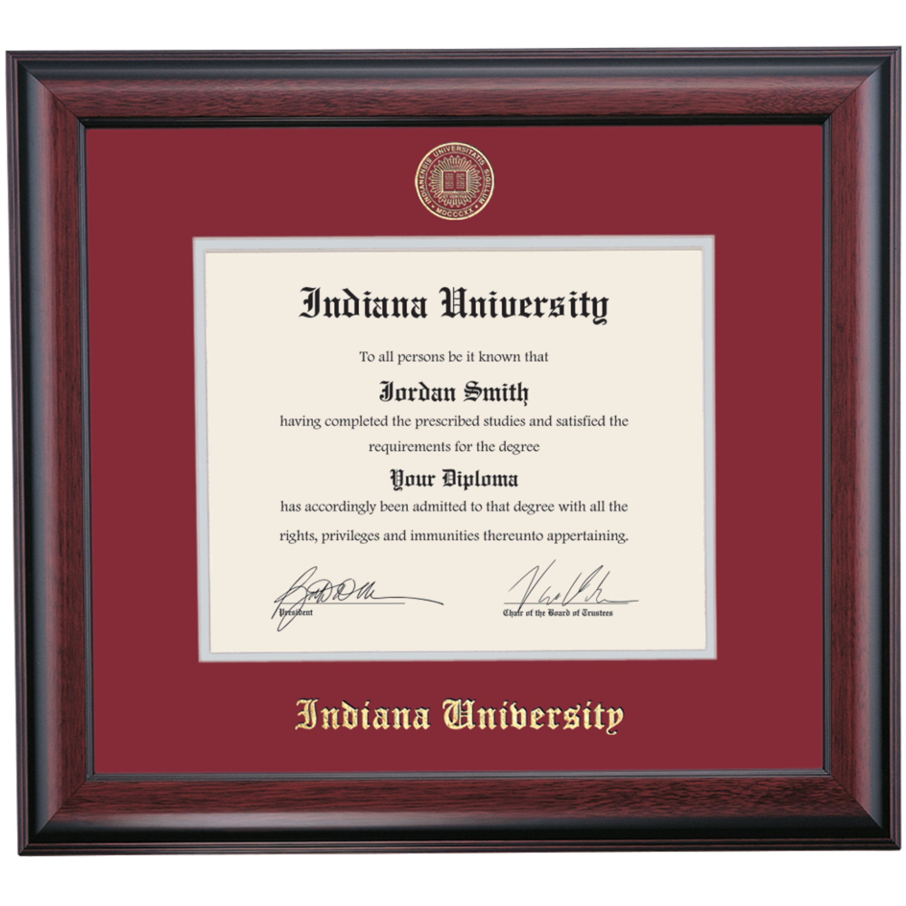 OCM Indiana University IU, 16x18 College Degree Diploma Frame with