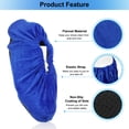 thumbnail image 4 of Uxcell Shoe Covers, 1 Pair Reusable Thicker Shoe Protector Covers for Home Indoor, Blue, 4 of 6
