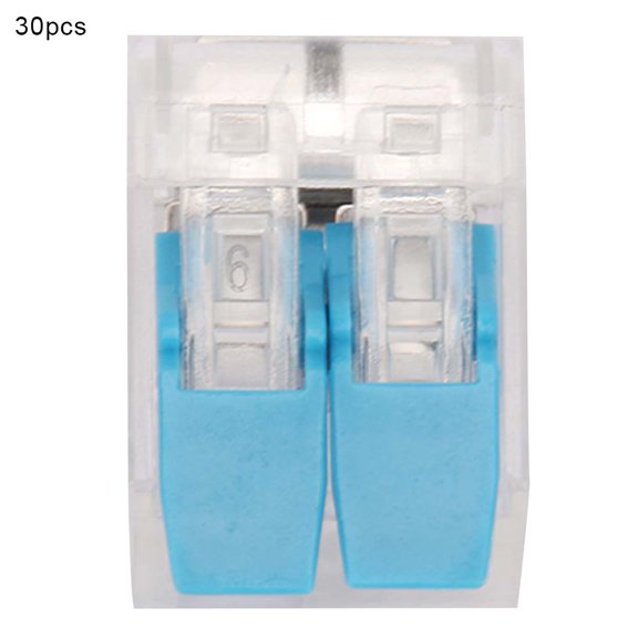 Wire Connector Terminal 30pcs PCT-412 Fast Wire Connectors Universal Compact PluG In Terminal Block