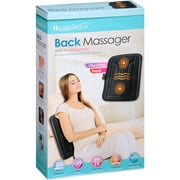 Health Touch Back Massager with Dual Massagers & Heat includes 12V Auto Adapter