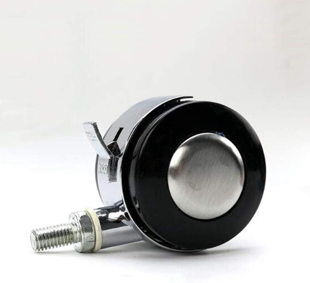Gamvdout Plate Casters 4-piece 2-inch Furniture Castors  Nylon Wheels With Threaded Rods  Floor Protection office Chair Swivel Casters  Casters With Brakes  For Tables  Frames  Cabinets