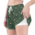 thumbnail image 4 of FORMRS Womens Swim Shorts Mesh Liner Quick Dry Casual Beach Board Bottom with Pockets, Sizes S-2XL, Christmas Forest, 4 of 9