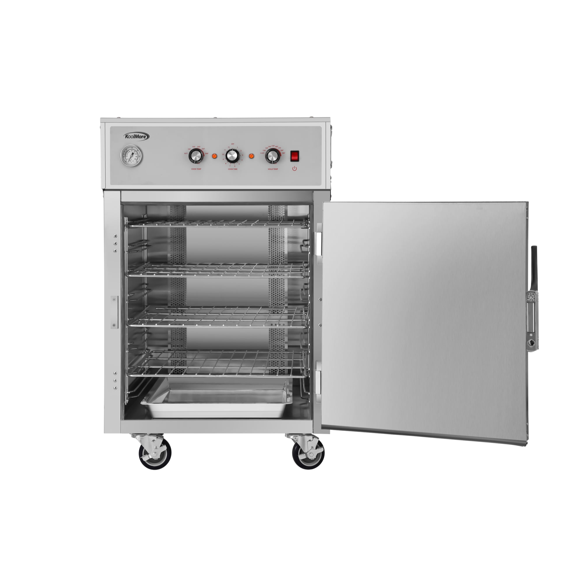 33 in. Half Size One-Door Commercial Cook And Hold Oven, 3000W/240V in Stainless-Steel (KM-CCAH3-1D)
