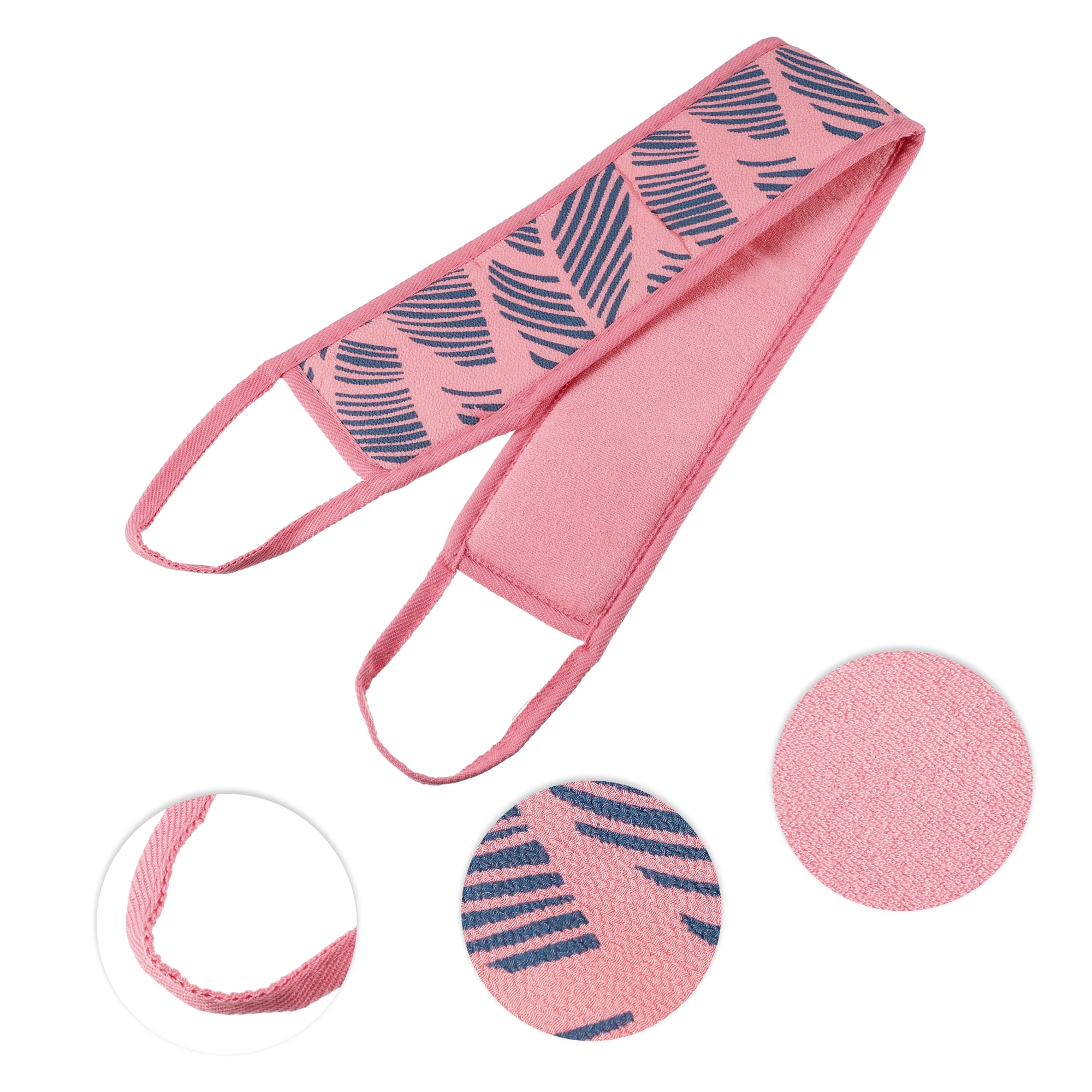 Unique Bargains Bath Shower Loofah Sponge Bath Sponge Pink