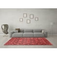 thumbnail image 3 of Ahgly Company Indoor Round Oriental Red Industrial Area Rugs, 8' Round, 3 of 4