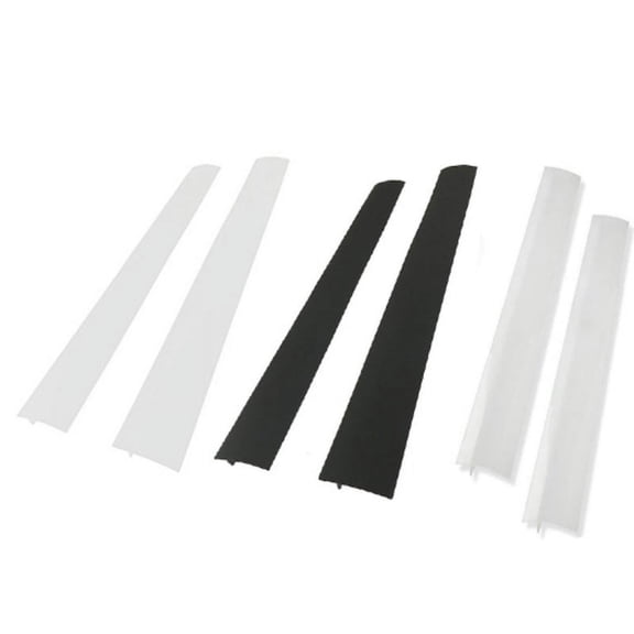 Silicone Stove Gap Covers (2 Pack), Heat Resistant Oven Gap Filler Seals Gaps Between Stovetop and Counter, Easy to Clean (21 Inches, Clear)