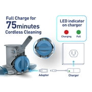 KOKIDO Heavy-Duty Rechargeable Cordless Pool Leaf Vacuum, Large Capacity Standard and Fine Filter Bags, Commercial Power, Inground and Above Ground Pools, XTROVAC 910