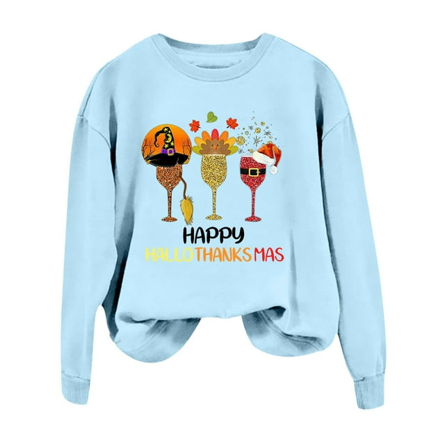 Chandail en Molleton Décontracté Sans Capuche Joyeux Noël pour Femmes pour Automne et Hiver