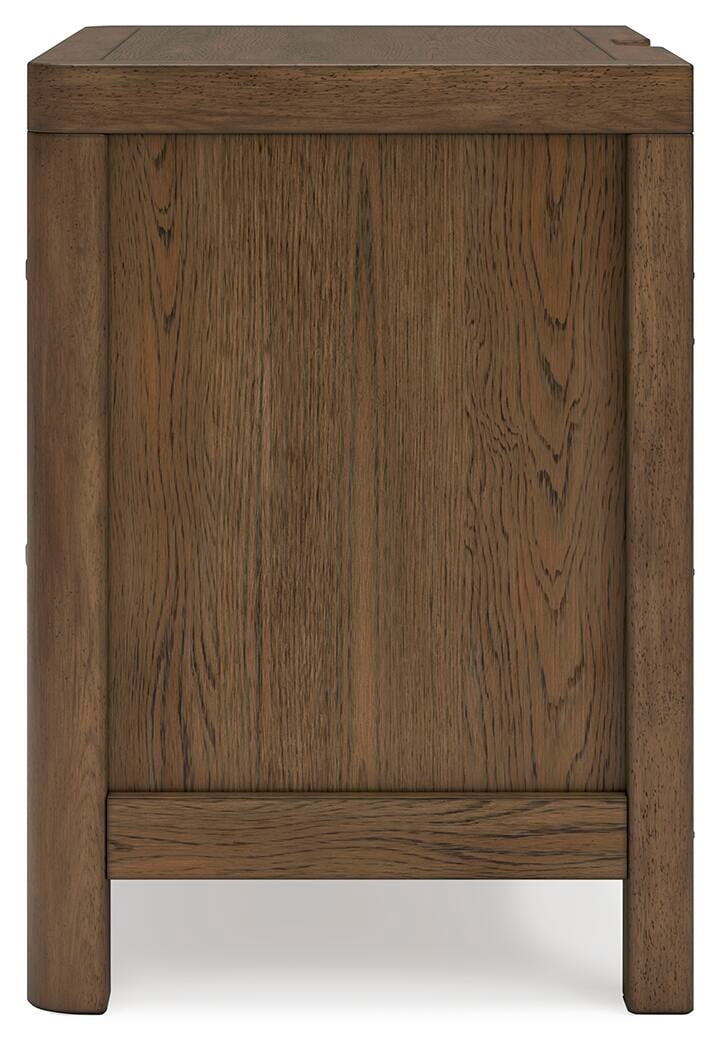 Signature Design by Ashley Cabalynn 2 Drawer Nightstand, Light Brown