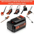 thumbnail image 6 of 2Pack 3000mAh 40V LBX2040 Lithium Battery and Charger Compatible with Black and Decker 40 Volt LBX2040 LBXR36 LBXR2036 LST540 LCS1240 LBX1540 LST136W Cordless Power Tool, 6 of 11
