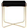 thumbnail image 2 of Mesa auxiliar VidaXL MDF con marco de alambre de acero negro/dorado, 2 of 7