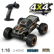 Linxtech 16889 1/16 30km/h 4WD RC Car Big Foot 2.4G High Speed Car Toy for Adult Kids Blue