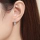 thumbnail image 3 of Chapado en oro Post Pave Cubic Zirconia Huggie Hoop Pendientes para Mujeres Pendientes Pequeño Fresco Mujeres, 3 of 3