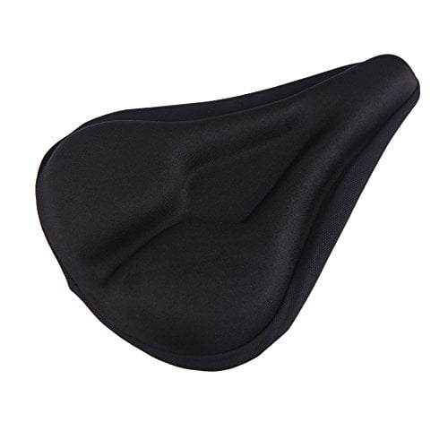 Deefoml Gel Bike Seat Cover Bike Saddle Cushion with Water&Dust Resistant Cover for Mountain Bike Seat and Road Bike Saddle 