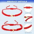 thumbnail image 3 of 2 piezas pulsera de la amistad cuerda trenzada pulsera encanto ajustable hecho a mano, 3 of 6