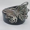 thumbnail image 1 of Ceinture Large Réglable en Simili Cuir Papillons Boucle Femmes Ceinture, 1 of 4