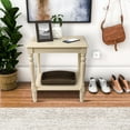 thumbnail image 4 of Decor Therapy Simplify End Table with Shelf, Casual, 15.7" x 19.5" x 24"- Antique White, 4 of 6